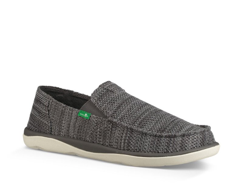 Sanuk Mens Mesh Vagabond Tripper Deep Grey Shoes | BNKEMU172